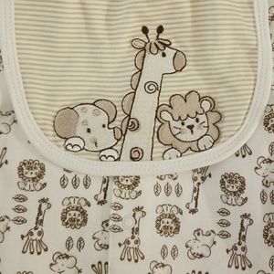 LITTLE ME Footsie PJs -lions giraffes elephants 6m